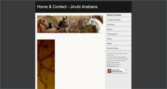 Desktop Screenshot of jinubiarabians.com