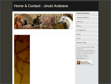 Tablet Screenshot of jinubiarabians.com